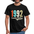 30. Geburtstag Geschenk T-Shirt Geboren 1992 Limited Edition - Schwarz