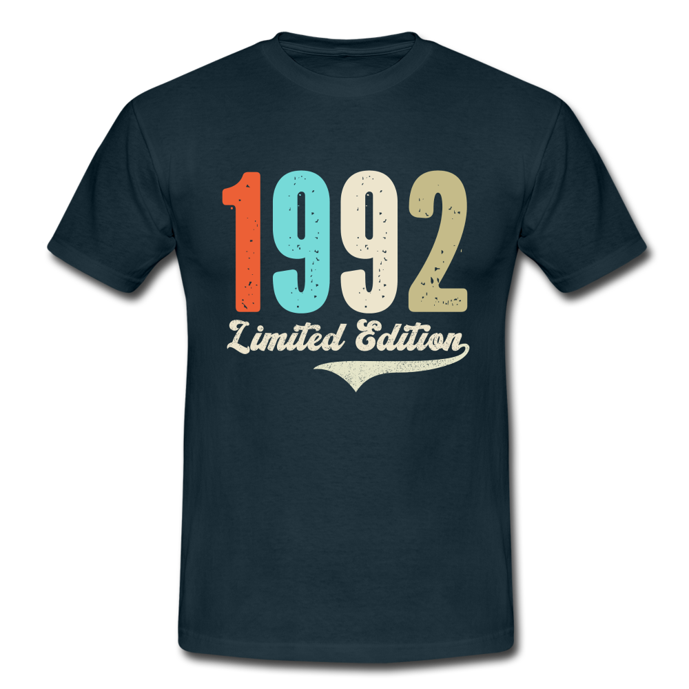 30. Geburtstag Geschenk T-Shirt Geboren 1992 Limited Edition - Navy