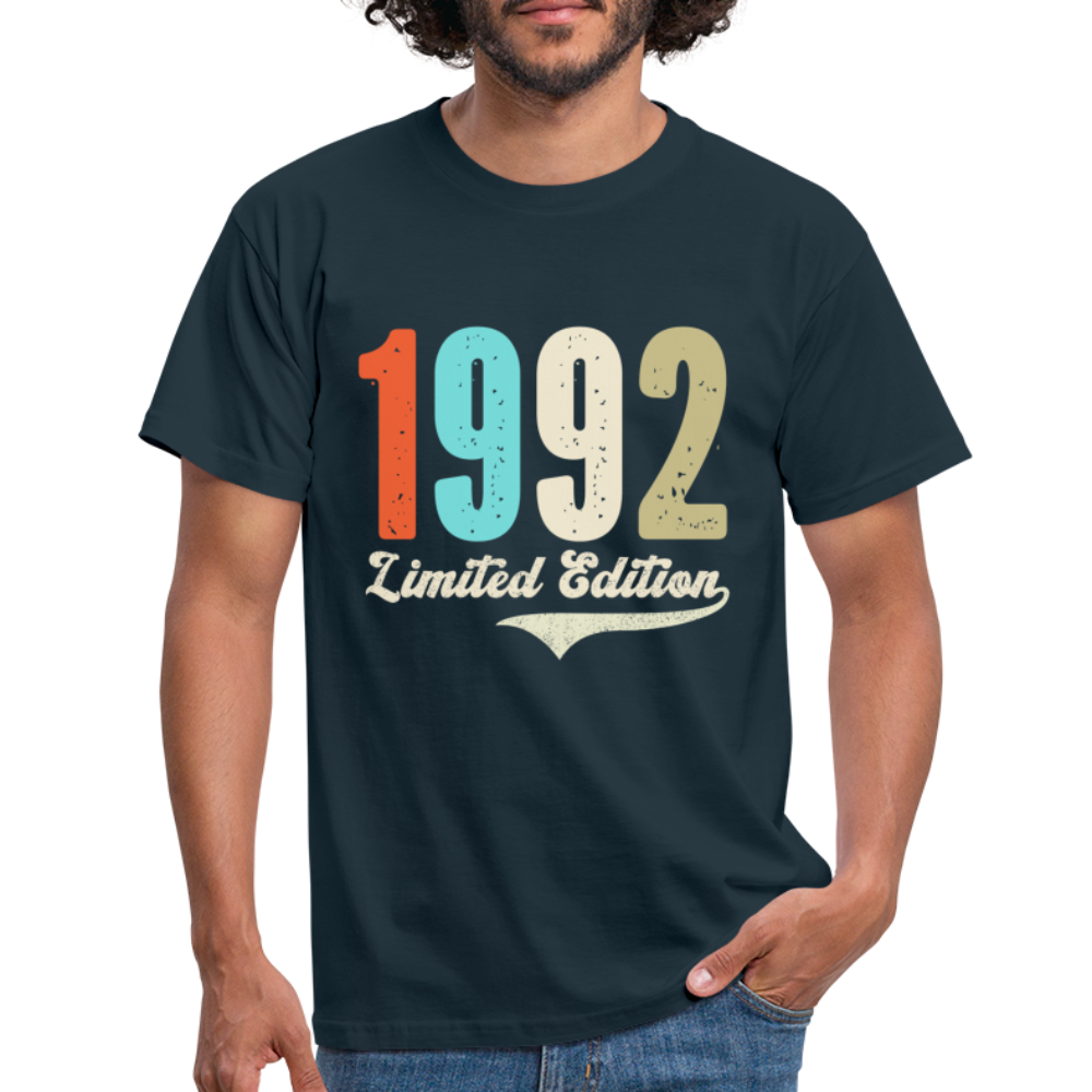 30. Geburtstag Geschenk T-Shirt Geboren 1992 Limited Edition - Navy