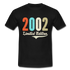 20. Geburtstag Geschenk T-Shirt Geboren 2002 Limited Edition - Schwarz