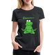 Yoga Frosch Ohmmm Lustiges Frauen Premium T-Shirt - Schwarz