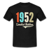 70. Geburtstag Geschenk T-Shirt Geboren 1952 Limited Edition - Schwarz