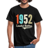 70. Geburtstag Geschenk T-Shirt Geboren 1952 Limited Edition - Schwarz