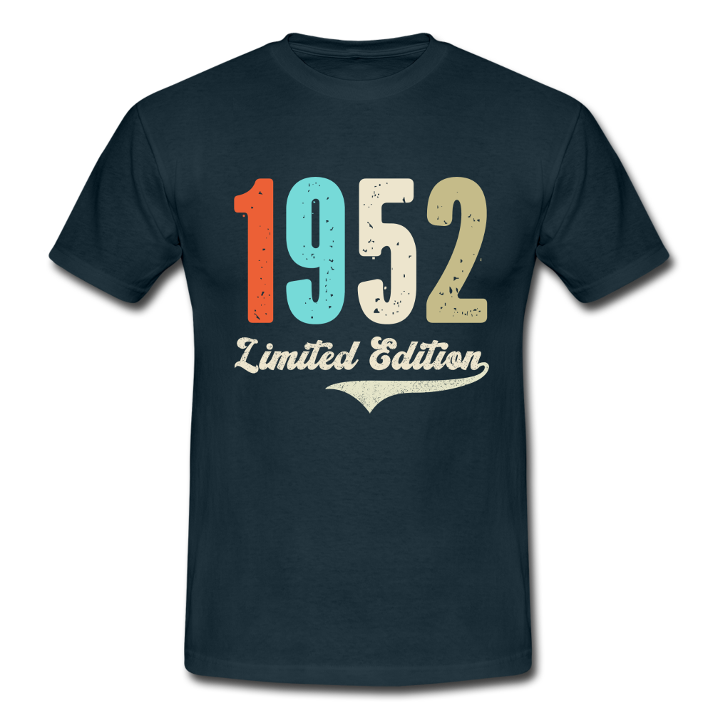 70. Geburtstag Geschenk T-Shirt Geboren 1952 Limited Edition - Navy