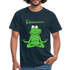 Yoga Frosch Ohmmm Lustiges T-Shirt - Navy