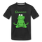 Yoga Frosch Ohmmm Lustiges Teenager Premium T-Shirt - Schwarz
