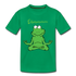 Yoga Frosch Ohmmm Lustiges Teenager Premium T-Shirt - Kelly Green