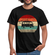 Camping Womo Wohnmobil Retro Style T-Shirt - Schwarz