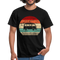 Camping Womo Wohnmobil Retro Style T-Shirt - Schwarz