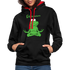 Yoga Frosch Ohmmm Lustiger Hoodie - Schwarz/Rot