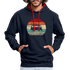 Camping Womo Wohnmobil Retro Style Hoodie - Navy/Rot