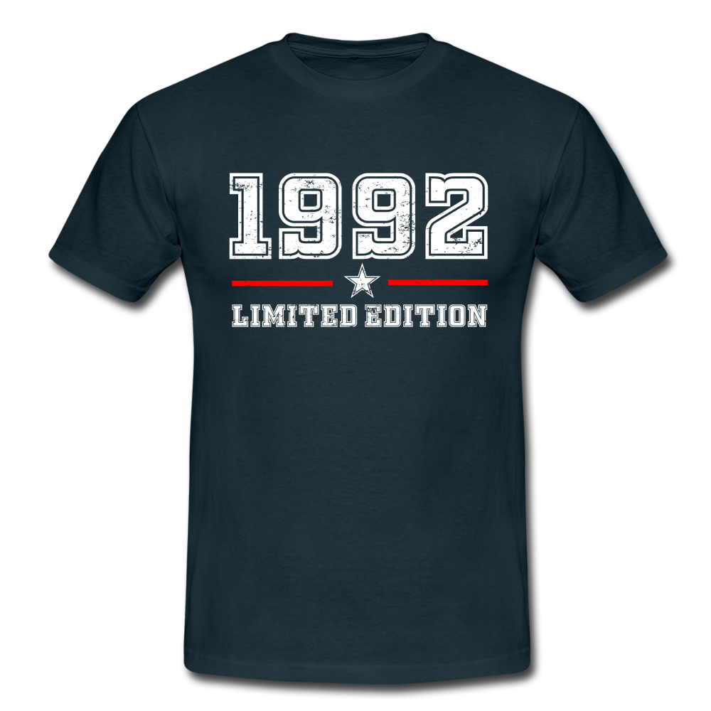 30. Geburtstag Geschenk T-Shirt Geboren 1992 Limited Edition - Navy