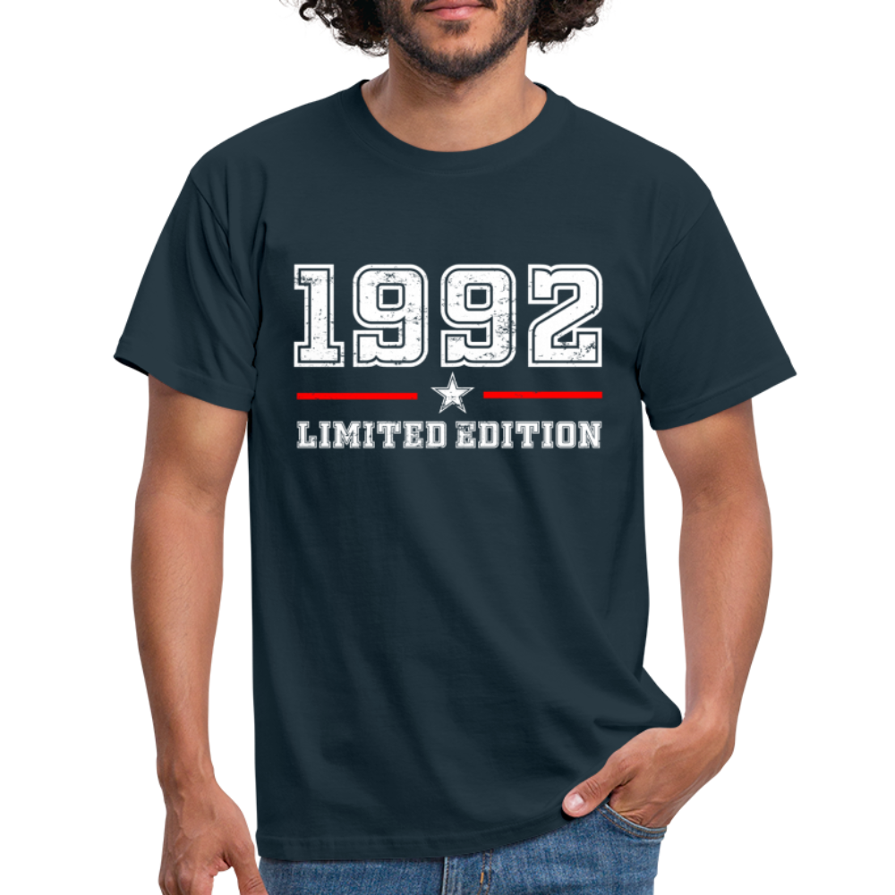 30. Geburtstag Geschenk T-Shirt Geboren 1992 Limited Edition - Navy