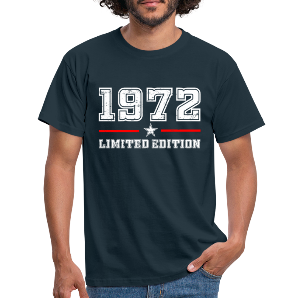 50. Geburtstag Geschenk T-Shirt Geboren 1972 Limited Edition - Navy