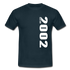 20. Geburtstag 2002 Limited Edition Geschenk T-Shirt - Navy