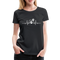 EKG Hundefreunde Hundeliebe Herzschlag Frauen Premium T-Shirt - Schwarz