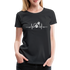 EKG Hundefreunde Hundeliebe Herzschlag Frauen Premium T-Shirt - Schwarz