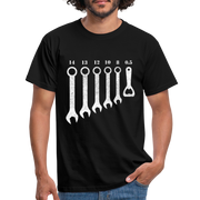 Mechaniker Mechatroniker Schraubenschlüssel Flaschenöffner T-Shirt - Schwarz