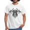 Wikinger Totenkopf Axt Viking T-Shirt - Weiß