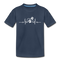 EKG Hundefreunde Hundeliebe Herzschlag Kinder Premium T-Shirt - Navy