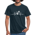 EKG Hundefreunde Hundeliebe Herzschlag T-Shirt - Navy