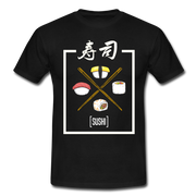 Japanisch Sushi Liebhaber T-Shirt - Schwarz