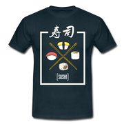 Japanisch Sushi Liebhaber T-Shirt - Navy