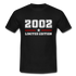 20. Geburtstag Geschenk T-Shirt Geboren 2002 Limited Edition - Schwarz