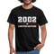 20. Geburtstag Geschenk T-Shirt Geboren 2002 Limited Edition - Schwarz