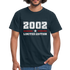 20. Geburtstag Geschenk T-Shirt Geboren 2002 Limited Edition - Navy