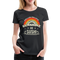 Just a Girl Who Love Sushi & Sunshine Retro Style Frauen Premium T-Shirt - Schwarz