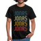 JONAS Geburtstagsgeschenk Names T-Shirt - Schwarz