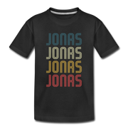 JONAS Geburtstagsgeschenk Names Kinder T-Shirt - Schwarz