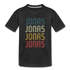 JONAS Geburtstagsgeschenk Names Kinder T-Shirt - Schwarz