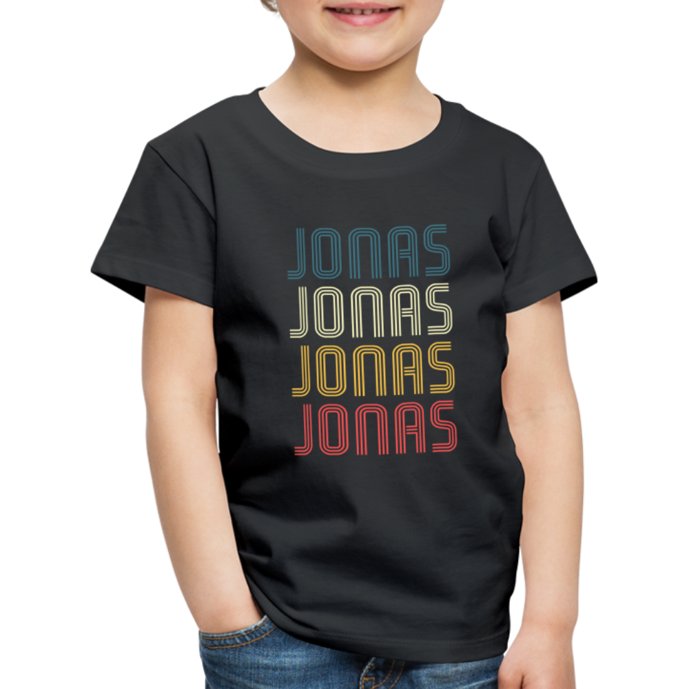 JONAS Geburtstagsgeschenk Names Kinder T-Shirt - Schwarz