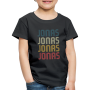 JONAS Geburtstagsgeschenk Names Kinder T-Shirt - Schwarz