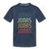 JONAS Geburtstagsgeschenk Names Kinder T-Shirt - Navy