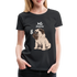 Hundefreunde Mops Schmetterling Hello Summer Frauen Premium T-Shirt - Schwarz