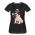 Hundefreunde Mops Schmetterling Hello Summer Frauen Premium T-Shirt - Schwarz