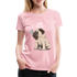 Hundefreunde Mops Schmetterling Hello Summer Frauen Premium T-Shirt - Hellrosa