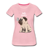 Hundefreunde Mops Schmetterling Hello Summer Frauen Premium T-Shirt - Hellrosa