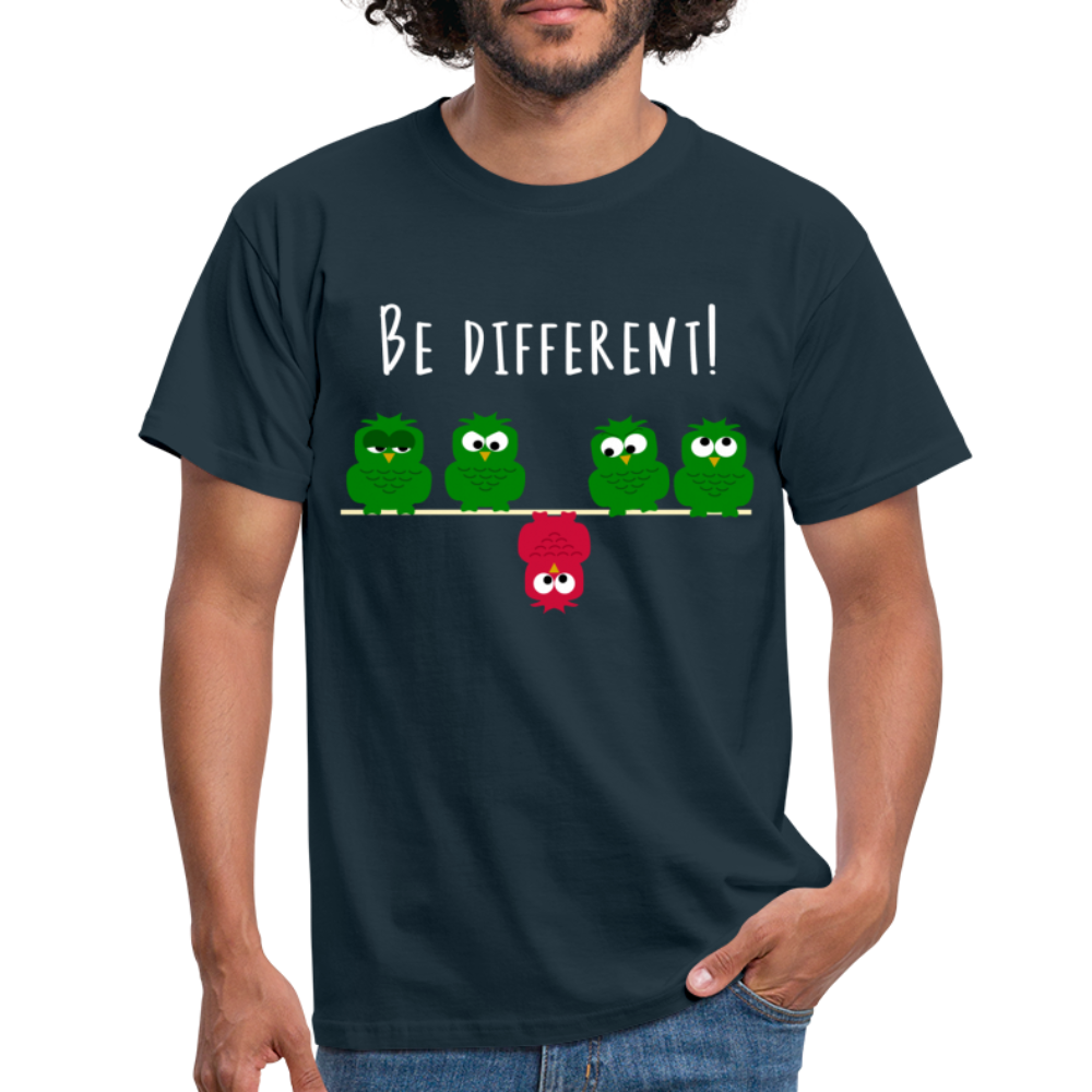 Be Different - Sei anders Lustiges T-Shirt - Navy