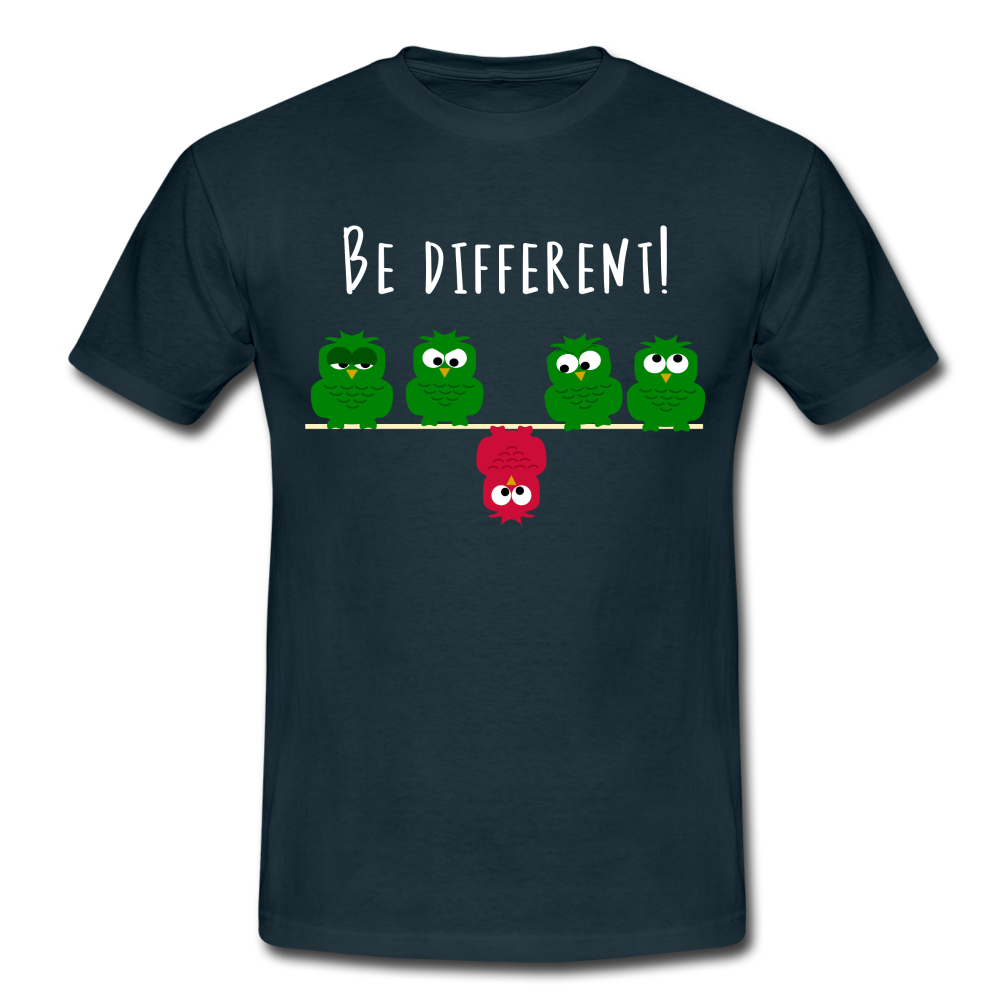 Be Different - Sei anders Lustiges T-Shirt - Navy