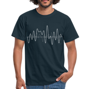 DJ Equalizer Linien Musik Technik T-Shirt - Navy