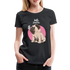 Hundefreunde Mops Schmetterling Hello Summer Frauen Premium T-Shirt - Schwarz