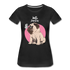 Hundefreunde Mops Schmetterling Hello Summer Frauen Premium T-Shirt - Schwarz