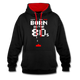 Retro Gaming Gamer Born in the 80's Pixel Video Spiel Hoodie - Schwarz/Rot