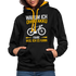 Fahrradfahren Warum ich ohne Akku fahre - Weil ich es kann Hoodie - Schwarz/Gold