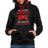 Gamer zum Zocken geboren zur Arbeit gezwungen Gaming Hoodie - Schwarz/Rot