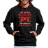 Gamer zum Zocken geboren zur Arbeit gezwungen Gaming Hoodie - Schwarz/Rot